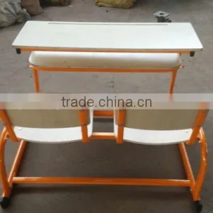 2016 New Modern Design Hot Selling Double Plywood Connected School Set thumbnail-6