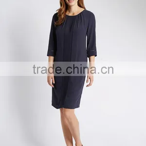 Ladder Trim Shift Dress thumbnail-1