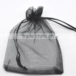 Black Organza Jewelry Packaging Bags Wedding Candy Packing Bag thumbnail-1