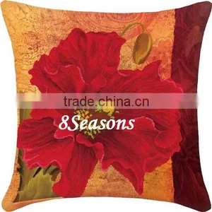 High Sales Wholesal Chinese Needlework Multicolor Flower Pattern Square Throw Pillow Cotton Cross Stitch thumbnail-1