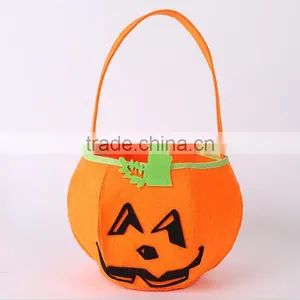 Cheap Wholesale Kids Candy Halloween Pumpkin Buckets For Party Decoration thumbnail-1