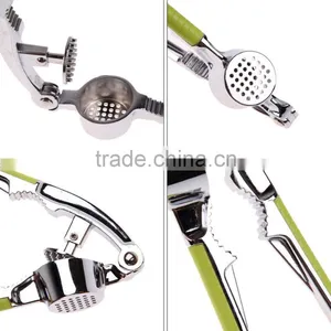 Kitchen Vegetable Presser Accessories Gadegt Cooking Alloy Ginger Crusher Stainless Steel Garlic Presse thumbnail-5