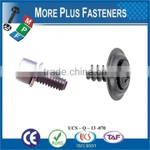SEMS DIN 6901 SCREW WITH FLAT WASHER ASSBMBLIES SLOT INDENT HEX HEAD SHARP POINT TAPPING SCREW thumbnail-2