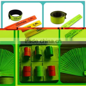 Fluorescent Ec-friendly Pass EN13356 Safety Reflective Slap Band thumbnail-4