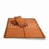 Three-piece Straw Mat, Made of Bamboo, Various Designs and Sizes Are Available thumbnail-1