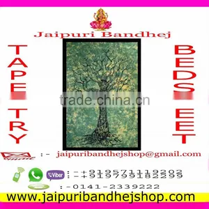 Jaipuri Mandala Cotton Fabric Tapestry thumbnail-3