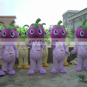Purple Eggplant Plant Mascot Costume thumbnail-1