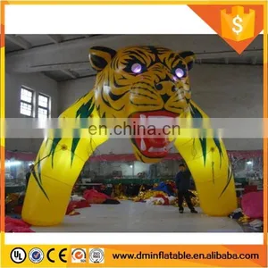 2017 Newest Cheap Inflatable Tiger Head Arch /arch Shaped Door thumbnail-1
