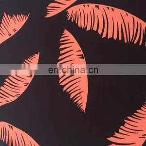 16mm 100%silk Double Ggt in Feather Print for Fashion Garment thumbnail-2