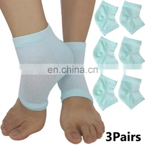 Moisturizing Cracked Heel Socks - Treat Dry Heels Fast Pain Relief From Cracking Feet With These Gel Heel Protector Pads thumbnail-5