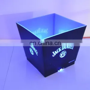 Personalized Square Plastic Led Ice Bucket for Parties thumbnail-6