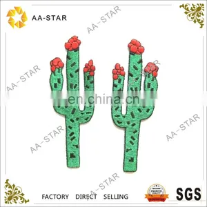 Cactus Flos Pattern Applique Embroidery Flower Patches thumbnail-1