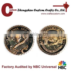 Professional Coin Making Die Casting Custom Zinc Alloy Coin for Sale/challenge Coin/metal Coin thumbnail-6