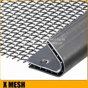 Metal Decorative Lock Crimped Stainless Woven Wire Mesh For Interior Design thumbnail-1