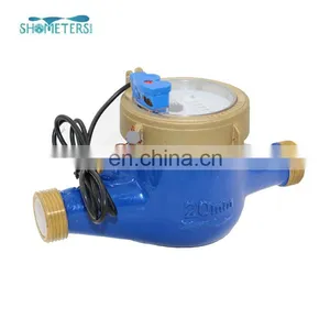 Dn20 Dry Dial Type Cold Brass Water Meter With Pulse Output thumbnail-5