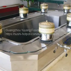 Dim Sum Conveyor Belt Food Grade Stainless Steel Sushi Conveyor Belt thumbnail-3