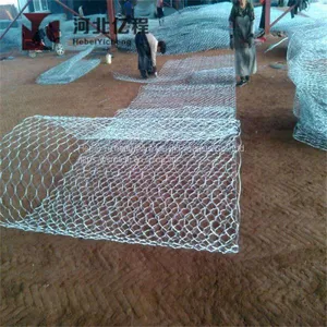 Anping Galvanized PVC Hexagonal Gabion Wire Mesh Stone Cage Gabion Baskets thumbnail-5