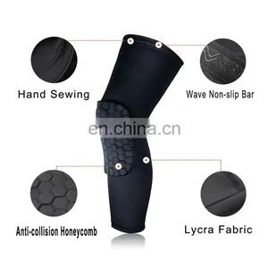 Hex Knee Pads Compression Leg Sleeve Knee Compression Sleeve for Basketball, Volleyball, Weightlifting, and More thumbnail-3