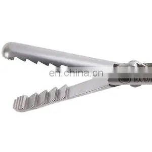 Geyi Autoclavable Laparoscopic Instruments 10mm Reverse Teeth Forceps With Stainless Steel Handle thumbnail-2