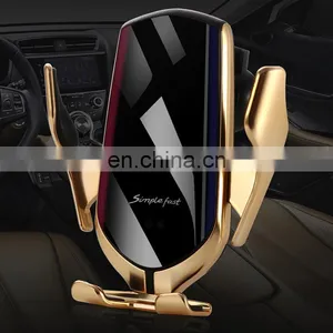 R1 Car Charger Wholesale OEM 2021New Product Factory Phone Holder 10W Car Wireless Charger Charging Qi For Iphone For Samsung thumbnail-1