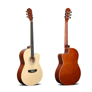 Acoustic Guitar HS3911 39 Inch Cutaway Guitar Factory Wholesale Cheap Price Guitar for Beginners thumbnail-1