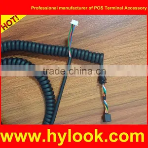 OEM Curly Sprial Cable for Verifone Nurit 8210 Base and Handset thumbnail-1