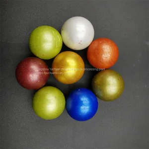 Glass Marbles With Flower Pattern Inside the Shiny Surface thumbnail-2