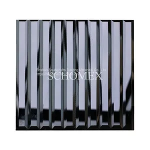 Schomex Wholesale Triangle Square Strip Mirror Glass Mosaic Tiles For Backsplash Bathroom Wall thumbnail-5