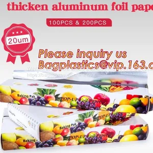 Commercial Grade Grilling Foil Wrap For Cooking, Roasting, BBQ, Baking, Catering With One-Side Nonstick Coating thumbnail-5