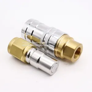 Staubli CBI03 06 09 12 16 Stainless Brass Quick Coupla Flat Face Quick Release Coupling for Water Bottle Disposable thumbnail-5
