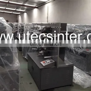 UGS1004 4 Color Automatic Rotary Fabric Trademark Ribbon Printing Machine, Textile Cotton Webbing Letter Press Offset Printer thumbnail-4