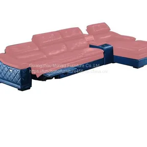 Sofa Head Layer Cowhide Italian Simple Living Room Size Apartment Combination L-Shaped Multi-Function Cabin Leather Art Sofa Furniture thumbnail-3