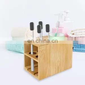 Cheap Price High Quality Bamboo Toothbrush Holder Rack For Bathroom thumbnail-4