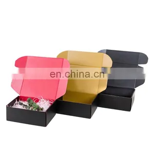 Custom Logo Brand Cardboard Mail Shipping Box Postal Mailer Carton Packaging Paper Box for Hair Product thumbnail-1
