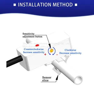 XKC-Y26A Small Pipes Water Level Detection Non-contact 5V-24V Liquid Level Sensors for 6mm-10mm Pipelines thumbnail-4