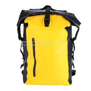 Waterproof Floatable Backpack for Surfing, Kayaking, Hiking, Camping, Water Sports, Yellow thumbnail-2