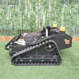 Remote Control Mower on Tracks, China Slope Mower Cost Price, Remote Brush Cutter for Sale thumbnail-5