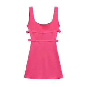 2025 Spring New European and American Style Women's Dress With Slim Fit and Casual Strap Design thumbnail-1