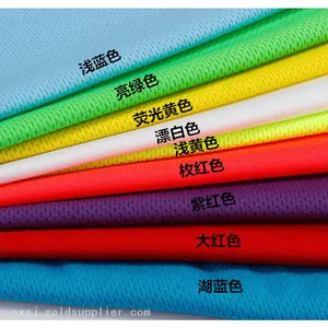 EN471 Fluorescent Dry Fit Polyester Warp Knitted Bird Eye Mesh Fabric thumbnail-5