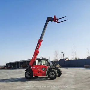 China Famous Brand Crane HZM7035T 3ton Telescopic Arm Telehandler With Hydrostatic System thumbnail-3