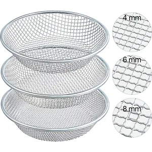 New Arrival 30cm Diameter Circular Mesh Sieve 4mm Stainless Steel Wire for Agriculture Factory Processing Service for Filters thumbnail-1