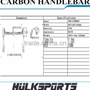 NEW Design Carbon Handlebar Glossy Matte Surface 3K UD Carbon Bicycle Road Bicycle Handlebar thumbnail-5
