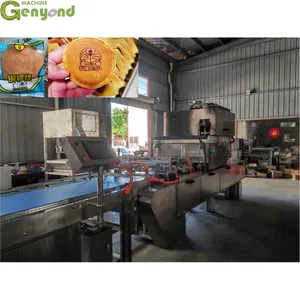 Hot Sale Automatic Pancake Souffle Cake Maker Machine Double Head Dorayaki Souffle Machine for Low Price thumbnail-1