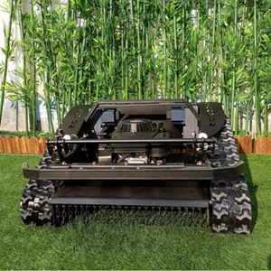 Lawn Mower Control, Dual-Channel Servo Control Remote Control Crawler Lawn Mower for Hillsides Vigorun VTLM600 thumbnail-2