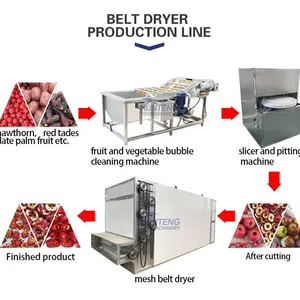 Industrial Vegetable Dryer Beetroot Carrot Drying Machine Onion Ginger Washing Cutting Drying Line EPC thumbnail-4