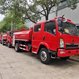 Cnhtc Howo Double Cab Mass Export Type Fire Fighting and Sprinkling Vehicle for Fire Rescue and Greenery Sprinkling thumbnail-1