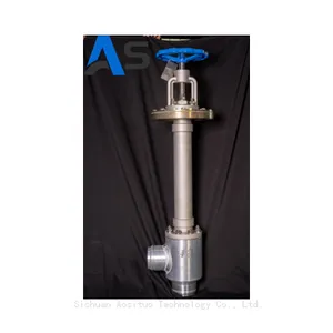 Welded Cryogenic Angle Globe Valve Cold Box Throttling Valve thumbnail-1