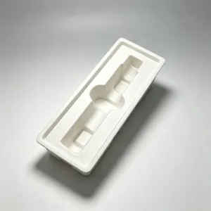 Moulded Pulp Cosmetic Packaging for Perfume Bottle Inserts, Cushion Fit, Anti-Scratch Lining thumbnail-1