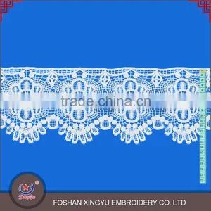 2016 Latest 100% Cotton African Swiss Lace Trim Competitive Price thumbnail-1