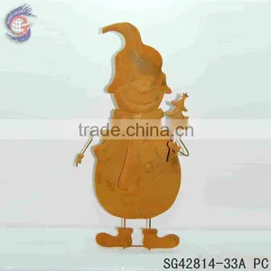 Christmas Outdoor Decorations of Large Snowman Holed Pine Tree for Garden Decor thumbnail-1